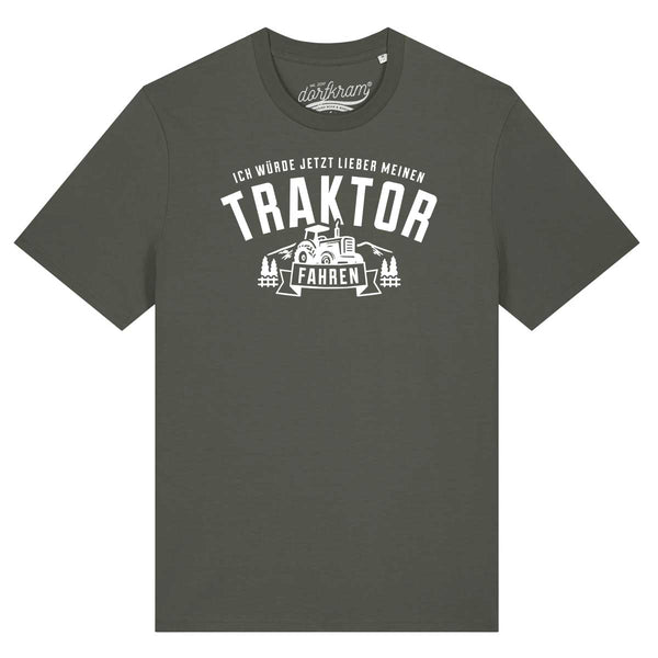 Traktor fahren Shirt mit Spruch Dorfkram® 