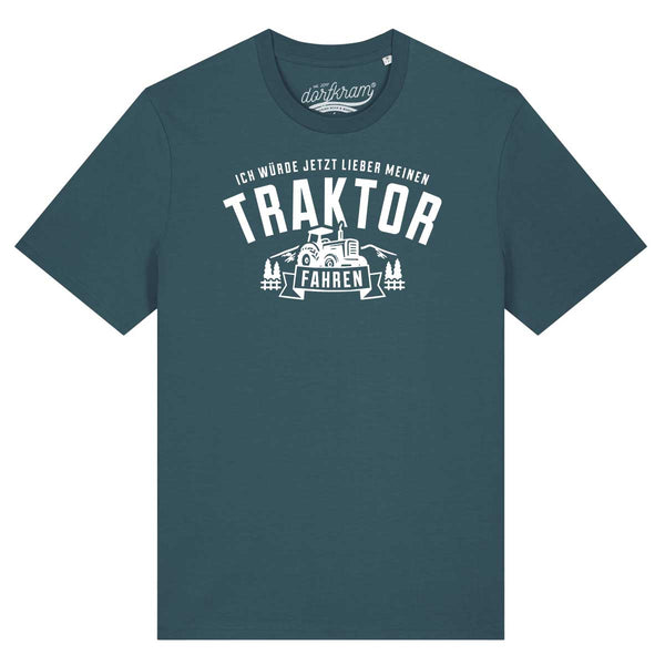 Traktor fahren Shirt mit Spruch Dorfkram® 