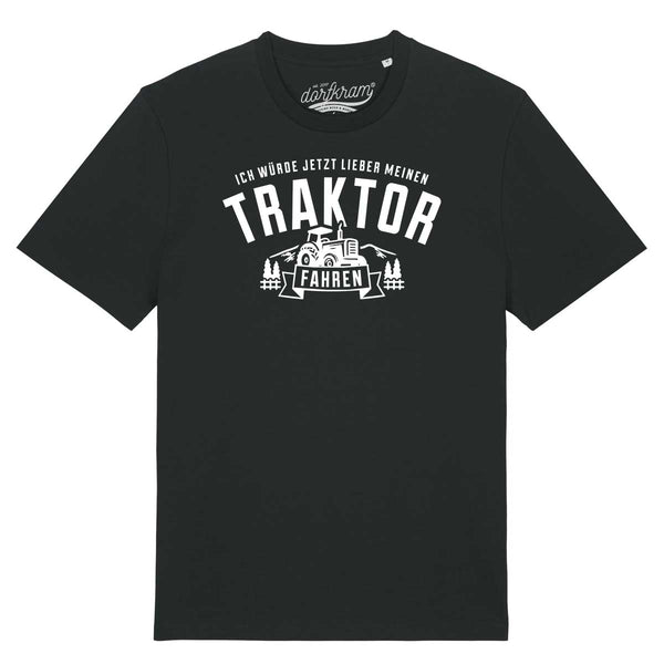 Traktor fahren Shirt mit Spruch Dorfkram® 