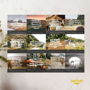 Kalender 2026 für Dorfkinder / Monatskalender Tischkalender