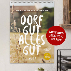 Lustiger Wandkalender für Dorfkinder 2027