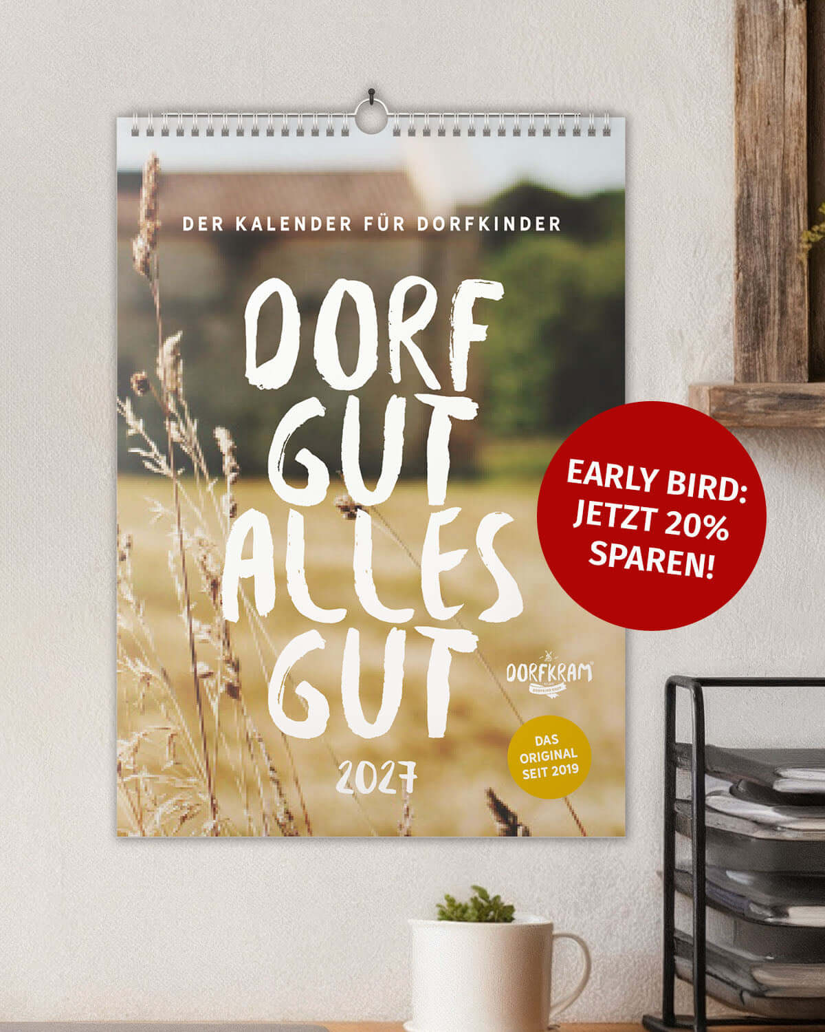 Lustiger Wandkalender für Dorfkinder 2027