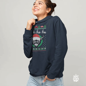 Weihnachtspulli Kuh - Ugly Christmas Sweater Land damenhoodie navy