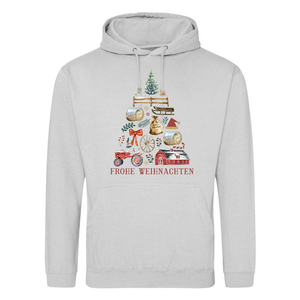 Frohe Weihnachten / Dorf Landwirtschaft Symbole / Herren Premium Hoodie