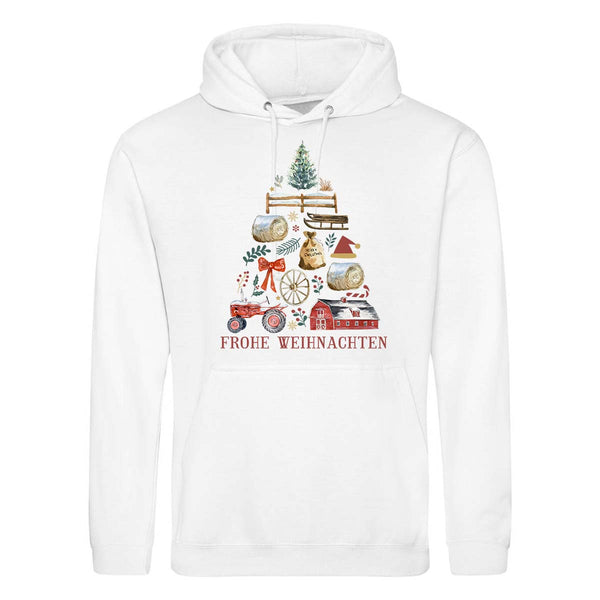 Frohe Weihnachten / Dorf Landwirtschaft Symbole / Herren Premium Hoodie