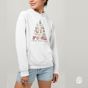 landwirtwschaft pullover weihnachten motiv mit traktor und bauernhof