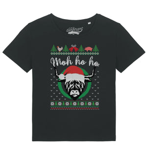 Weihnachtskuh Mo ho ho / Damen Organic Shirt
