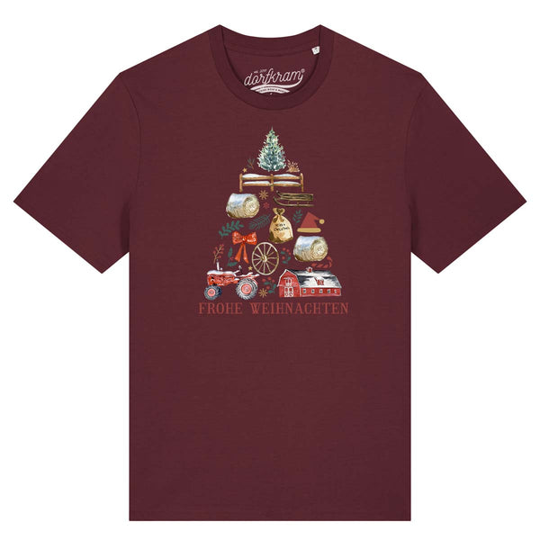 Frohe Weihnachten / Dorf Landwirtschaft Symbole / Herren Organic Shirt