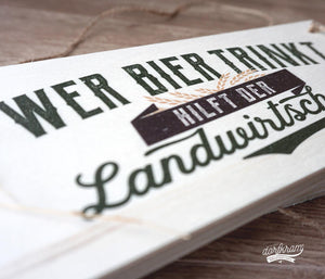 Deko Dorfkinder Landwirte Spruch Schild witzig. Dorfkram® 