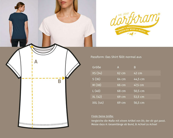 100% Dorfkind / Damen Organic Shirt (meliert) Dorfkram®