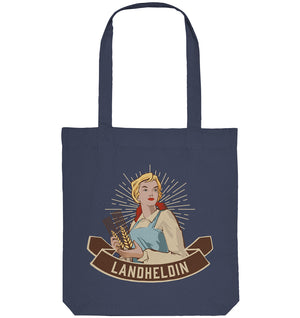 Landheldin / We can do it / Feminismus / Landwirtin / Organic Tragetasche