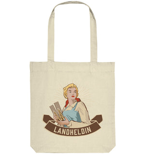 Landheldin / We can do it / Feminismus / Landwirtin / Organic Tragetasche