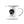 Die Welt ist ein Dorf / Emaille Tasse