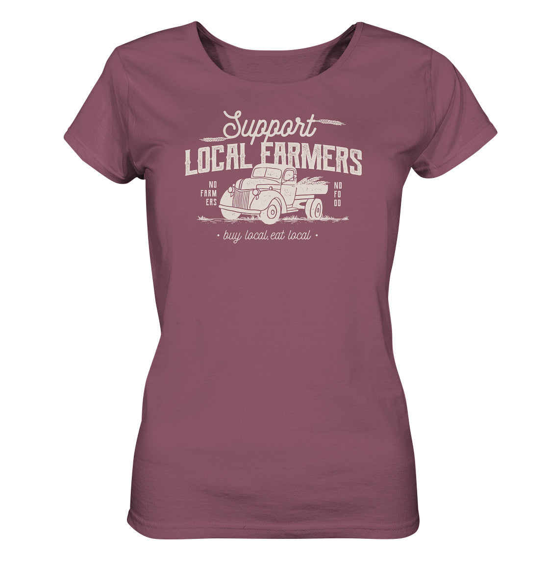 Support local Farmers. Retro Shirt Landwirt. No Farmers no food. Dorfkram® rot