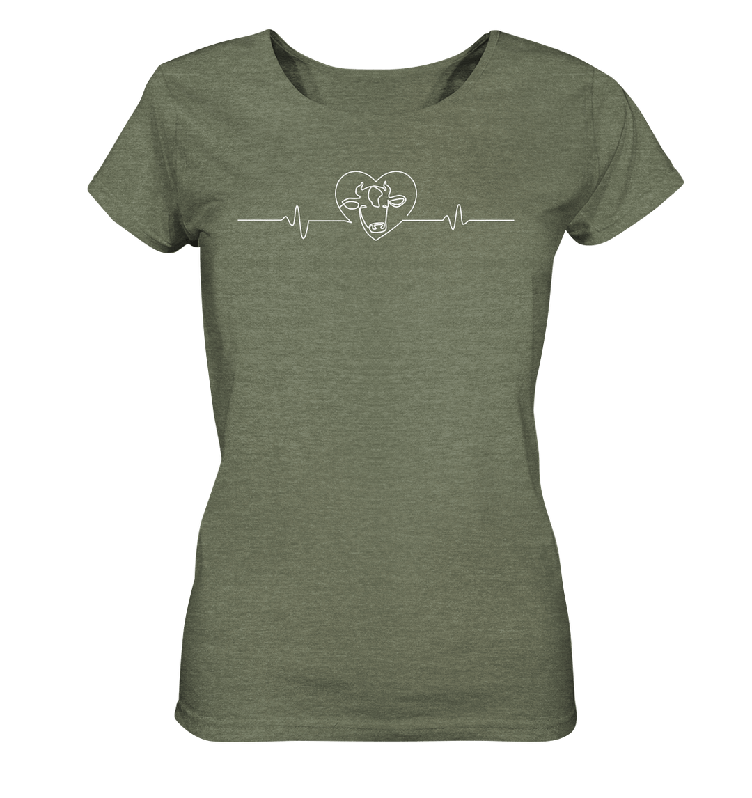 Kuhliebe Herzschlag Kuh Shirt Kühe Shirt Dorfkinder Landwirtin