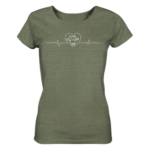 Kuhliebe Herzschlag Kuh Shirt Kühe Shirt Dorfkinder Landwirtin