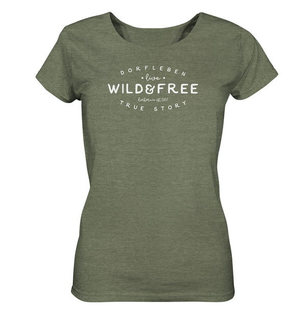 Wild and Free / Damen Organic Shirt