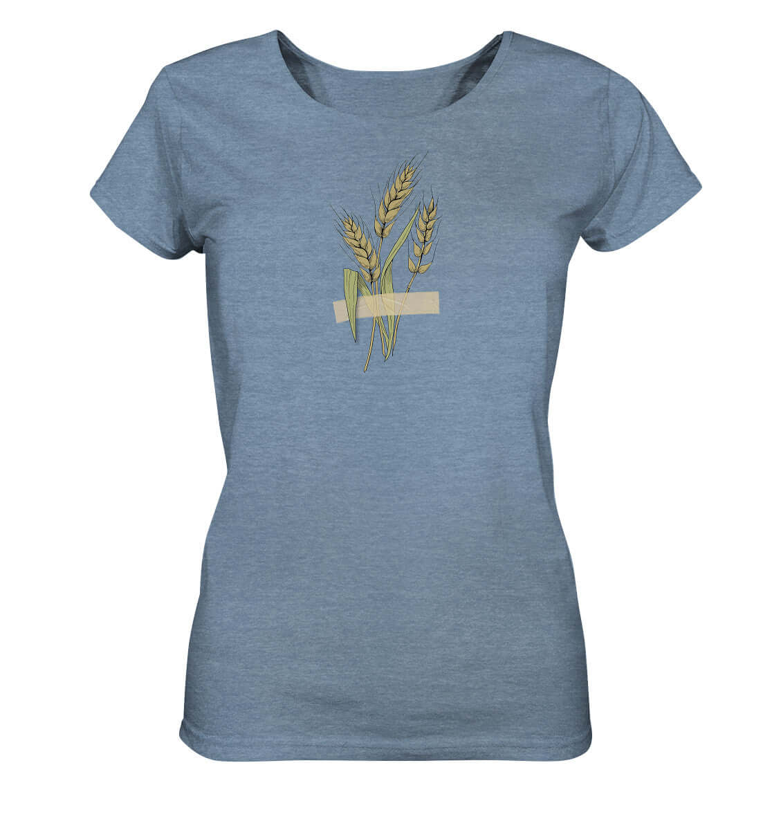 Shirt Ährenfrau Weizen Getreide Landwirtin Shirt Landwirtschaft Dorfkram® blau