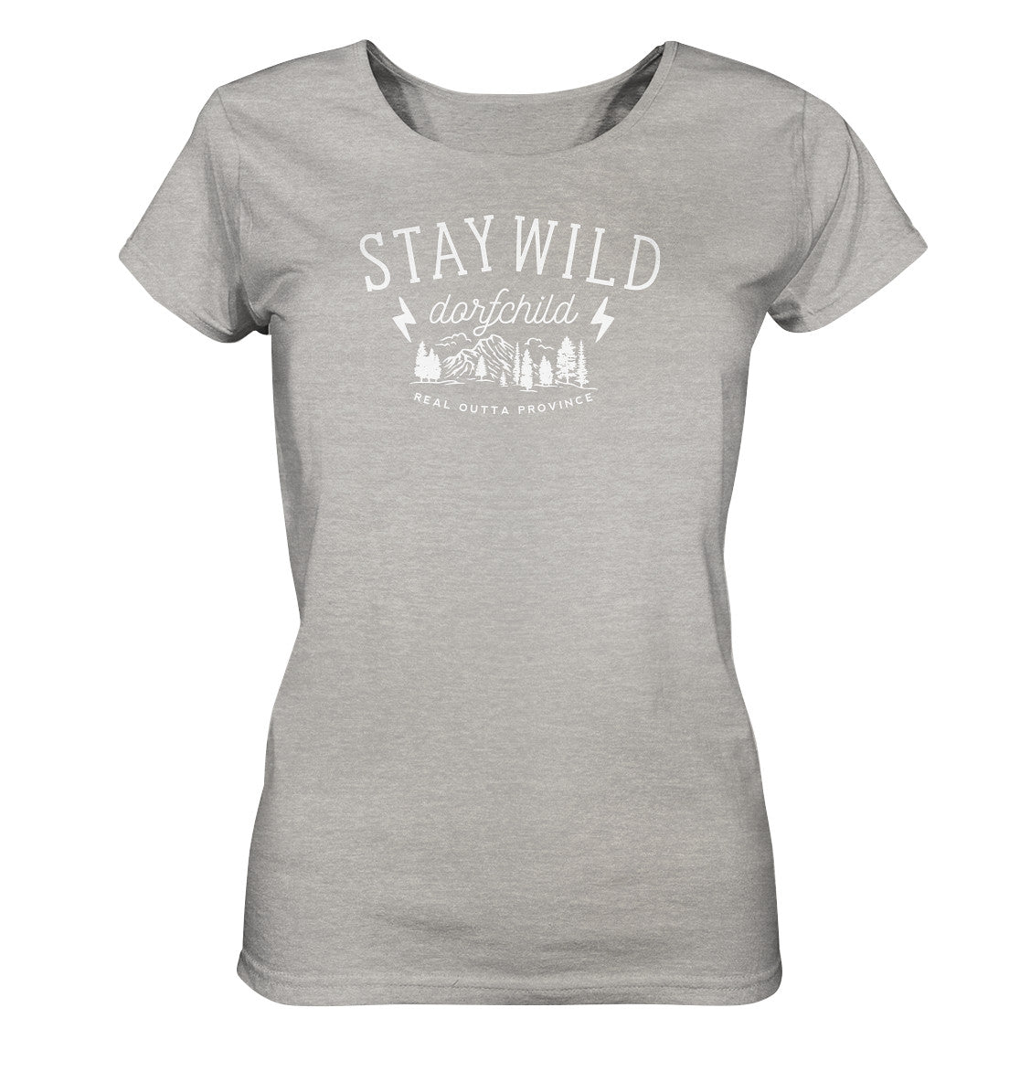 Stay Wild Dorfkind Landkind Outdoor Shirt grau