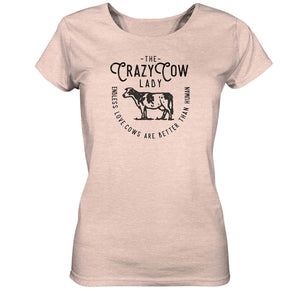 Crazy Cow Lady. Shirt mit Kuh Kuhliebe