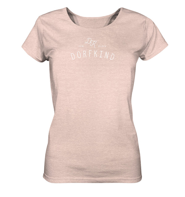 Zum Glück Dorfkind / Damen Organic Shirt (meliert)