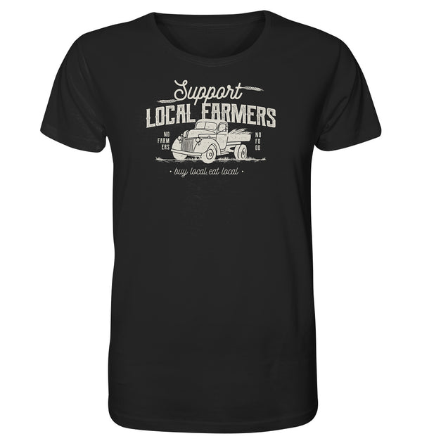 Support local farmer. No farmers no food. Shirt Landwirtschaft. Dorfkram® schwarz