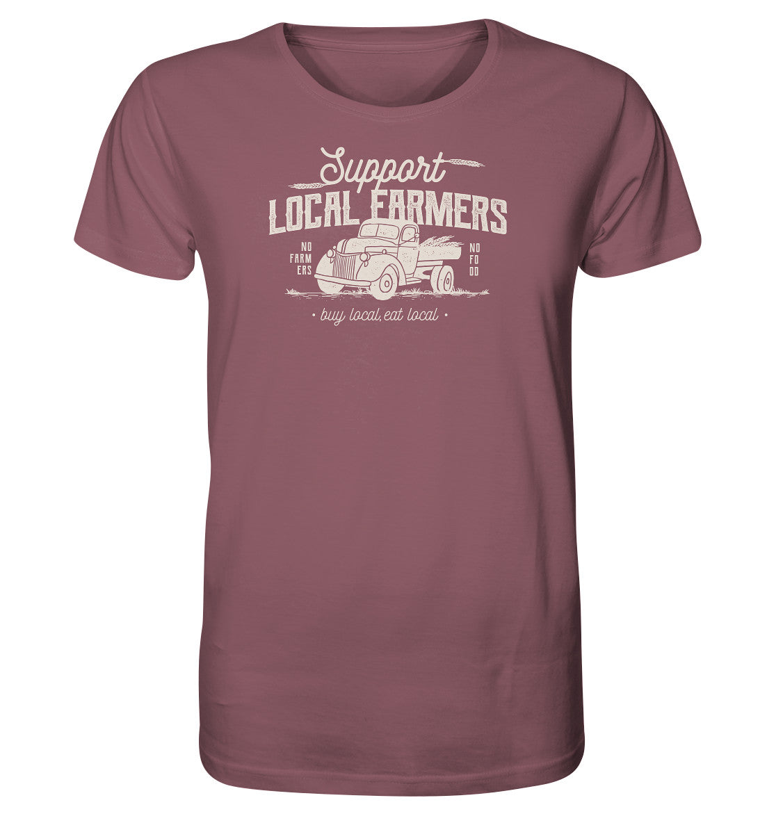 Support local farmer. No farmers no food. Shirt Landwirtschaft. Dorfkram® malve