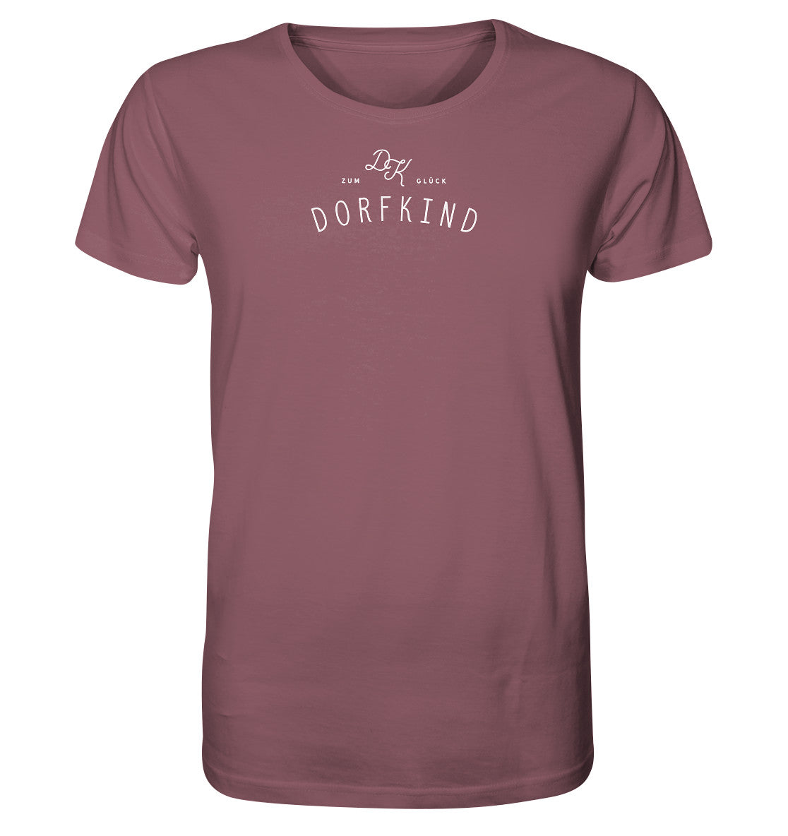 Zum Glück Dorfkind Shirt malve Logo Dorfkram® 