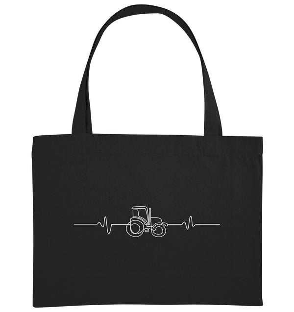 Herzschlag Traktor / Traktorliebe / Organic Shopping Bag