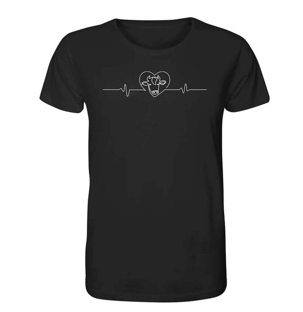 Herzschlag Kuh Kuhliebe / Herren Organic Shirt (Unisex) (Lagerverkauf)