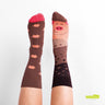 Motivsocken Schwein Bauernhof Sau lustige Socken Farmer Bauer Dorfkram® 