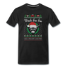 Moh Ho Ho ⎪Weihnachten Kuh ⎪Ugly Christmas Sweater Dorf ⎪Männer Premium T-Shirt - Schwarz