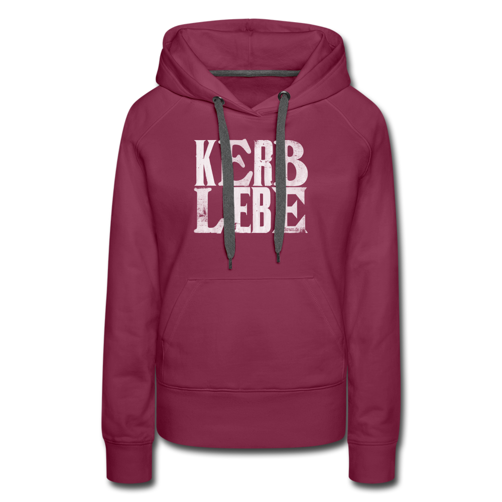 Kerb Liebe⎪Frauen Premium Hoodie - Bordeaux