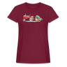 Traktor zieht Schlitten Weihnachtsshirt Dorfkind rot Weihnachten 