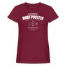 Blutgruppe Dorf Positiv / Damen Oversize T-Shirt - Bordeaux