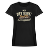 Wer Bier trinkt hilft der Landwirtschaft / Damen Oversize T-Shirt - Schwarz