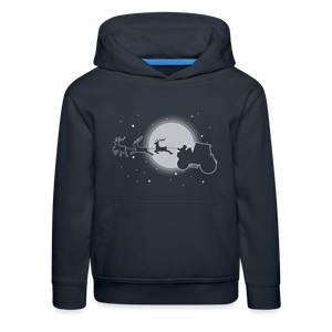 Kinder Hoodie Weihnachtsmann Traktor Dorfkind Hoodie Dorfkind
