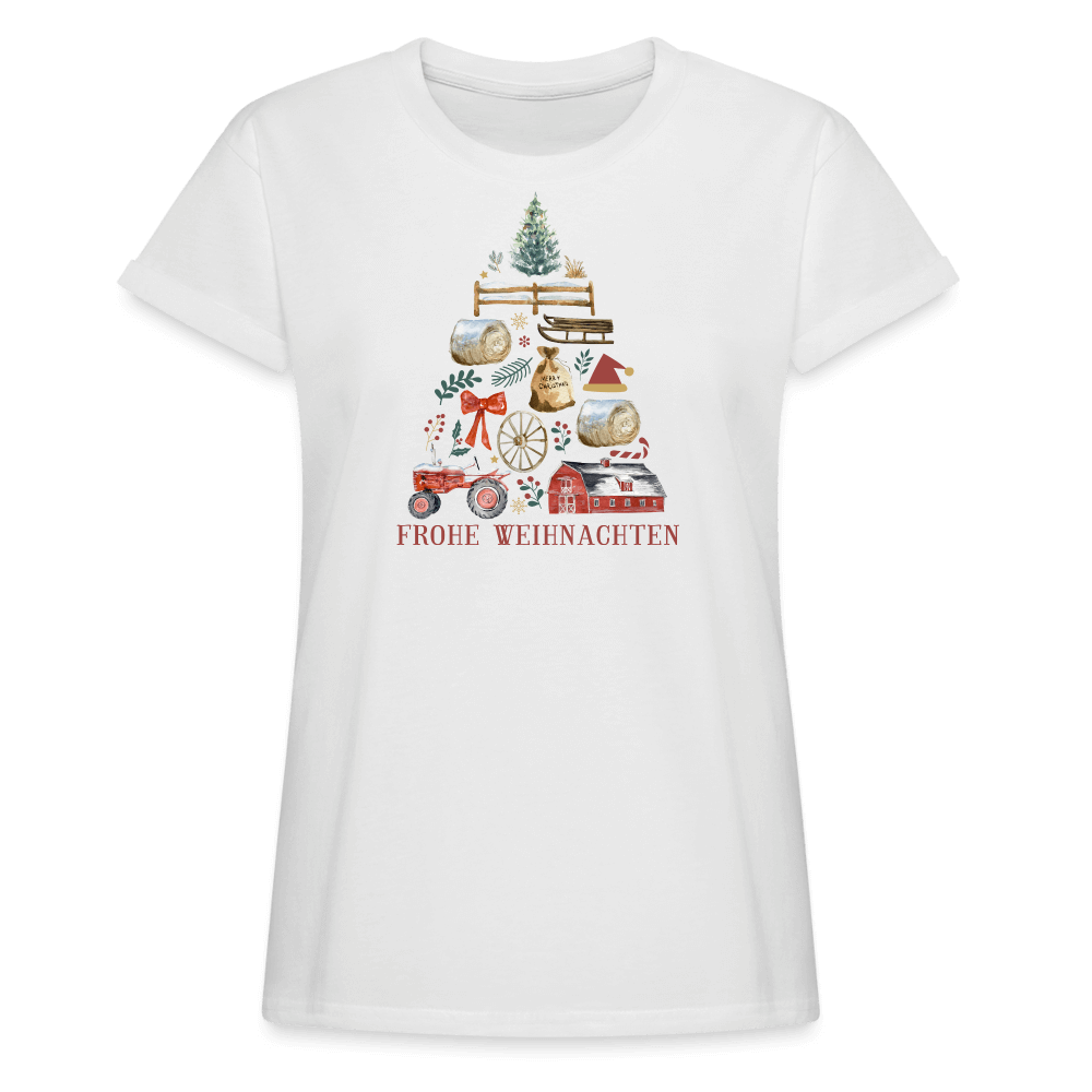 Weihnachtsshirt Dorfkind weiß 