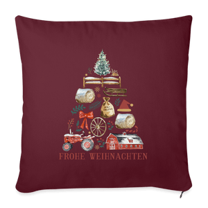 Kissen Weihnachten Dorf rot 