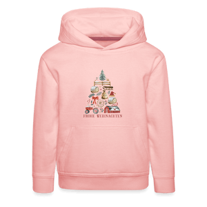 Dorfkind Hoodie Kinder Weihnachten Traktor Bauernhof rosa