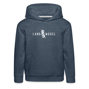 Landmädel / Kinder Premium Hoodie - Jeansblau