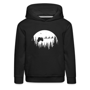 Kinder Premium Hoodie - Schwarz