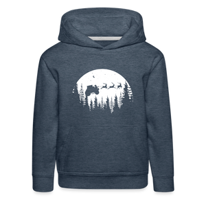 Kinder Premium Hoodie - Jeansblau