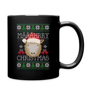Mährry Christmas / Weihnachten Schaf / Ugly Christmas Sweater / Tasse - Schwarz