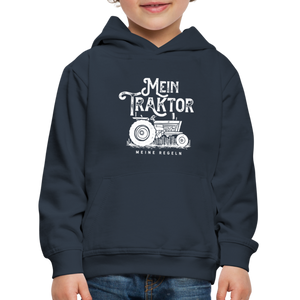Mein Traktor, meine Regeln / Kinder Premium Hoodie - Navy
