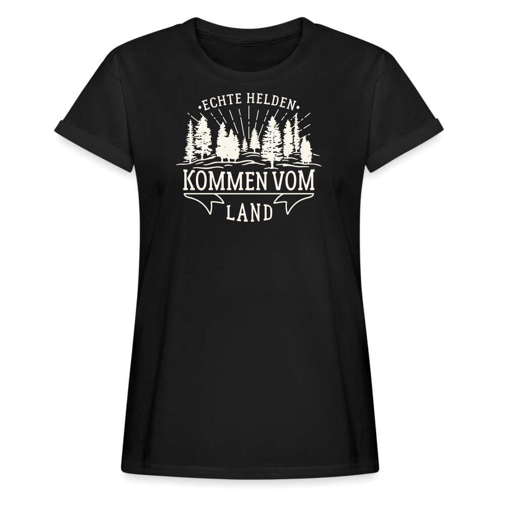Echte Helden kommen vom Land Landwirtin Shirt Landwirtschaft 