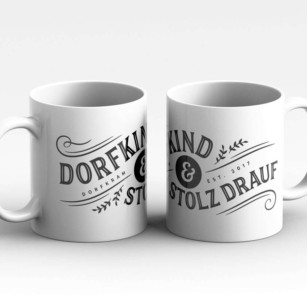Dorfkind Tasse weiß Dorfkram® 
